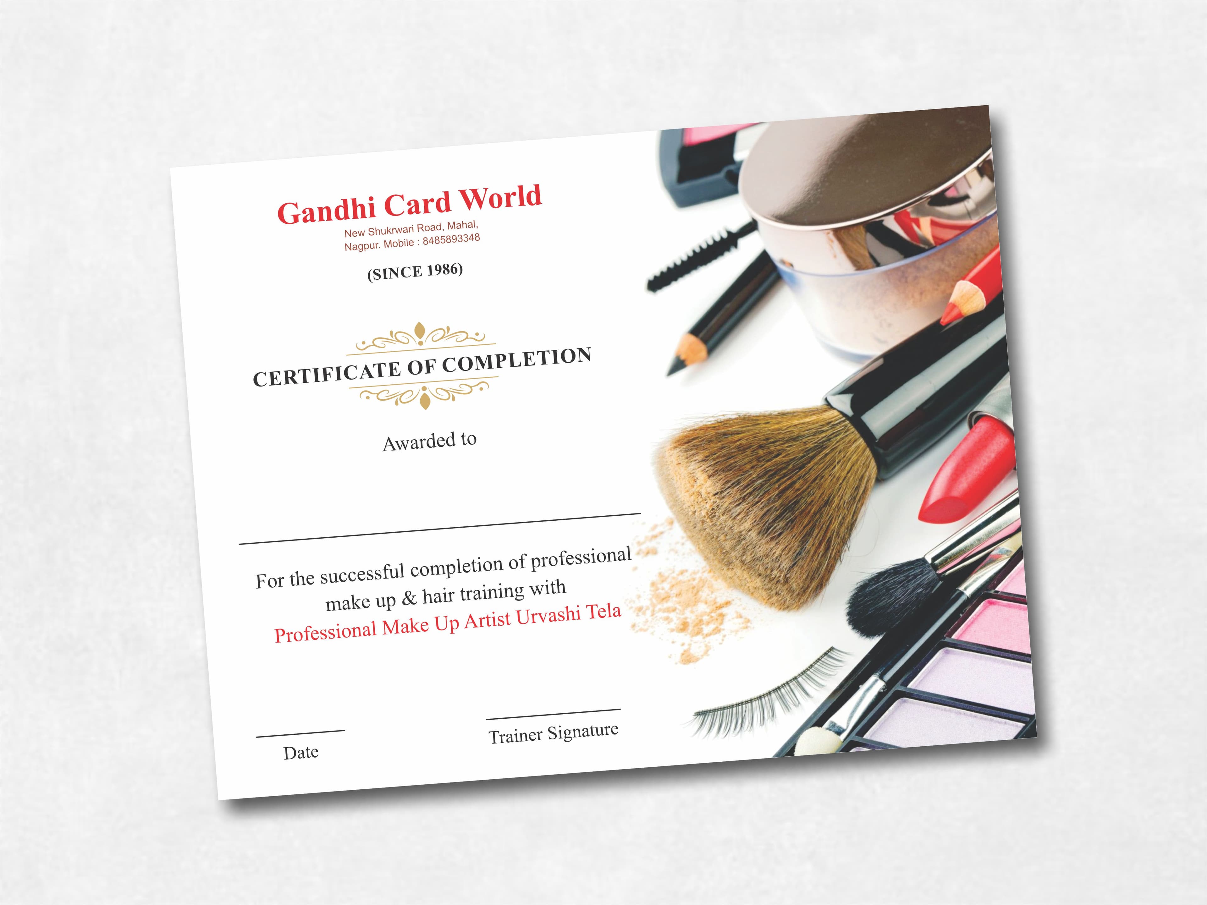 Certificate — sample 8