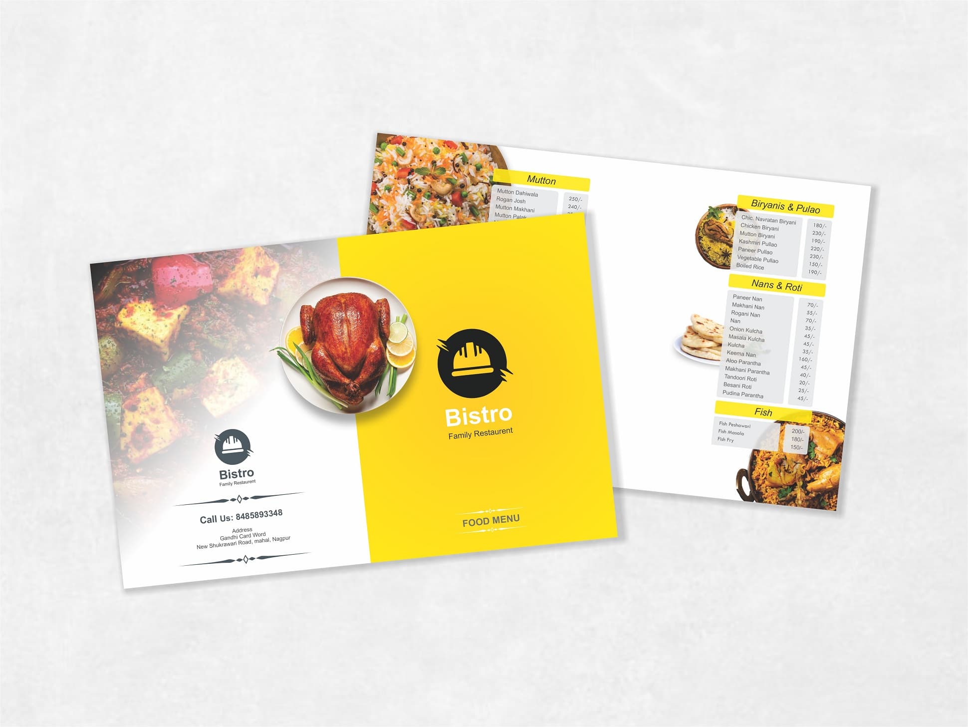Menu Card — sample 9